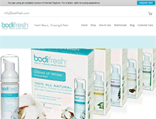 Tablet Screenshot of bodifresh.com